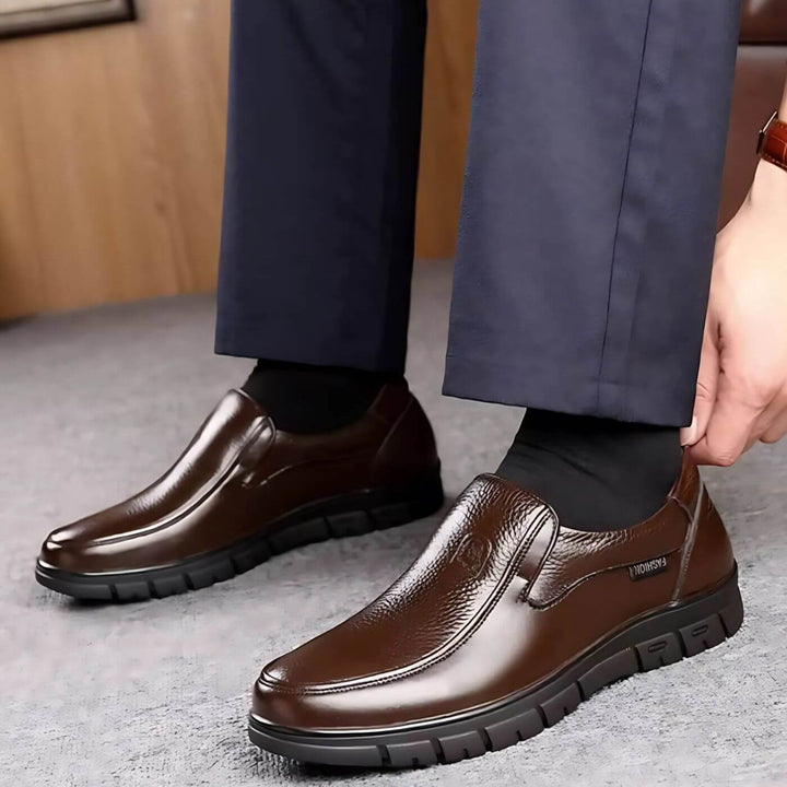 Massimo™ | Stylish Leather Slip-On Shoes