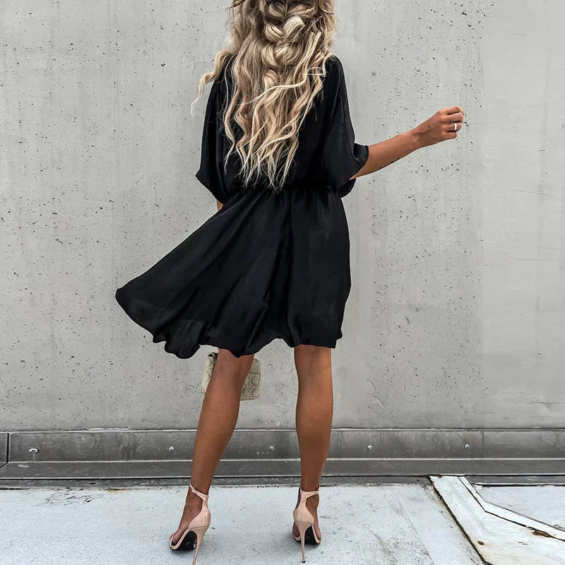 Lennon - Chique zomer minijurk met hoge taille