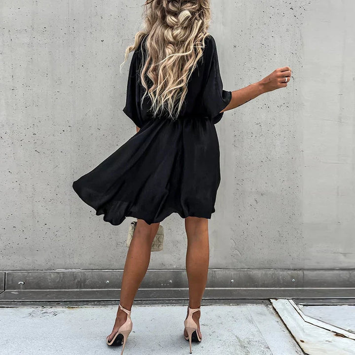 Lennon - Chique zomer minijurk met hoge taille