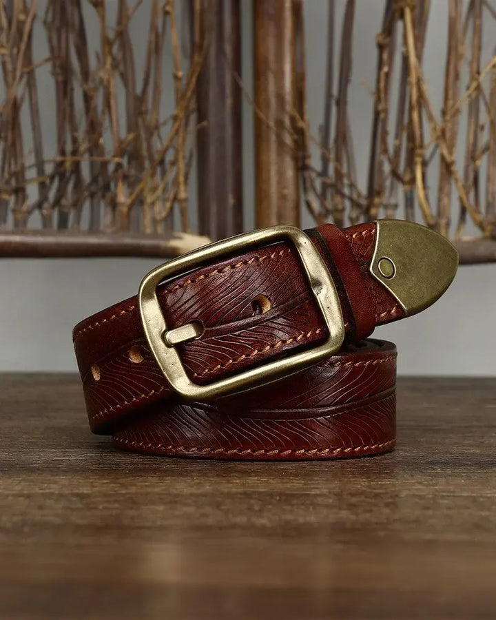 Adam Textured Leather Belt