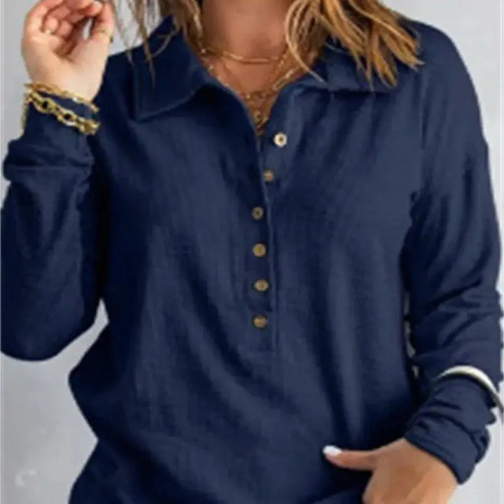Marlène™ - Comfortabel katoenen V-hals shirt voor dames