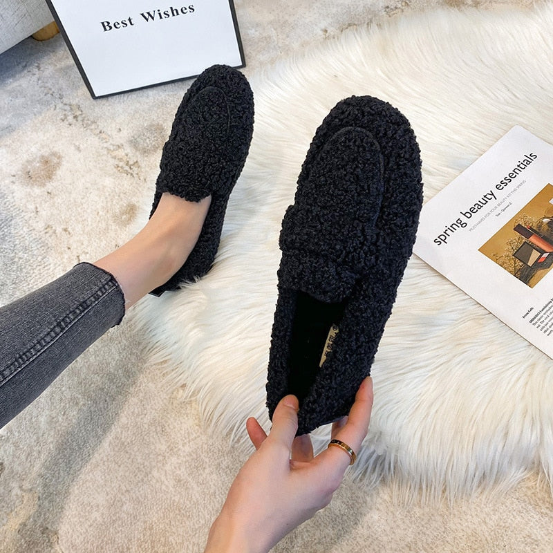 Marielle | Plush Flat Shoes