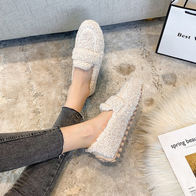 Marielle | Plush Flat Shoes