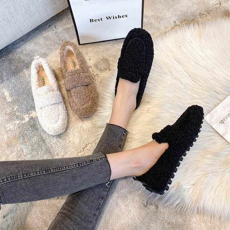 Marielle | Plush Flat Shoes