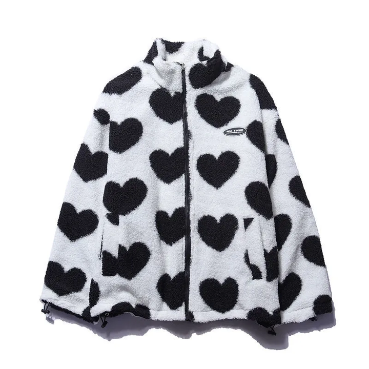 Stephanie | Double-Sided Heart Coat