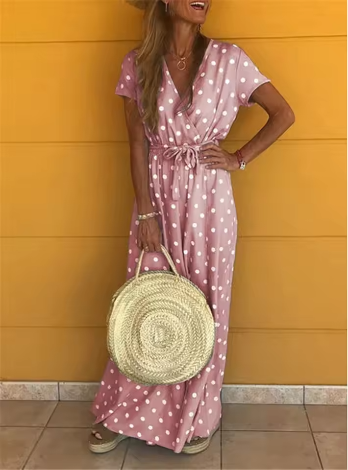 Maeve - Klassieke Charm Polka Dot Wikkeljurk