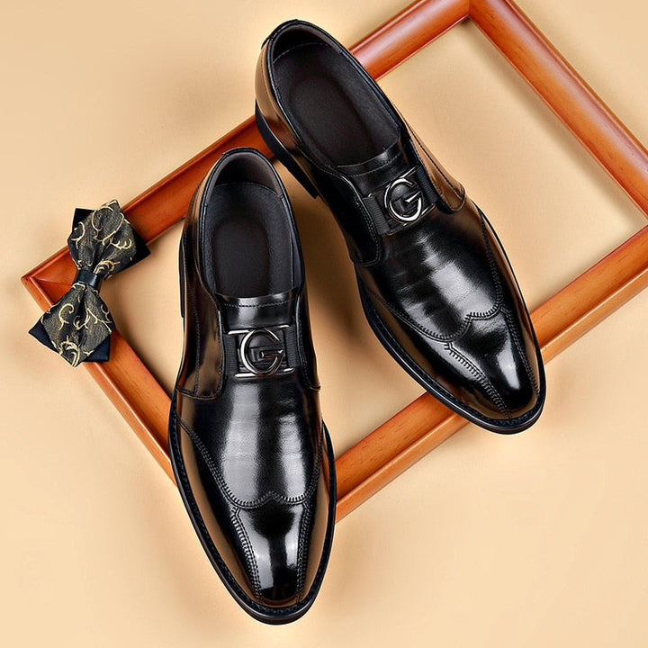Giovanni™ | Leren schoenen in Boss-stijl