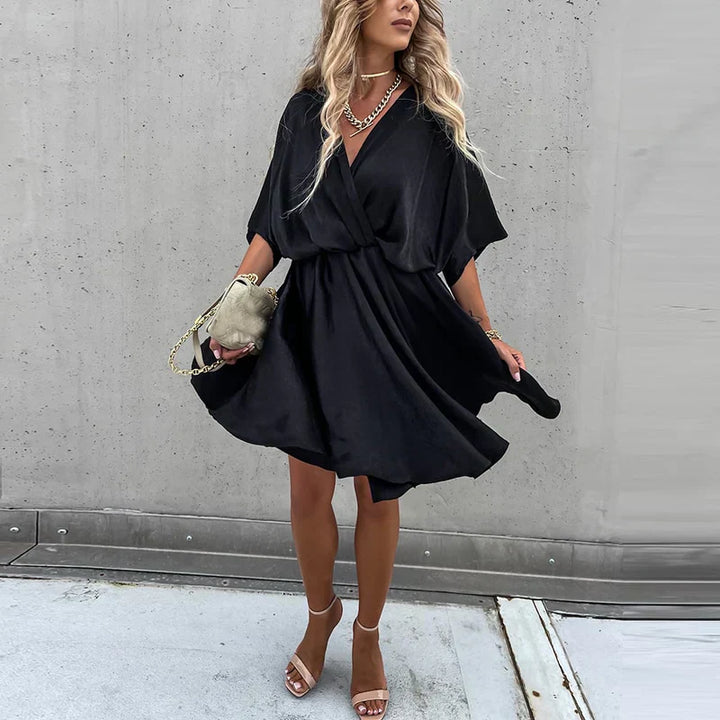 Lennon - Chique zomer minijurk met hoge taille