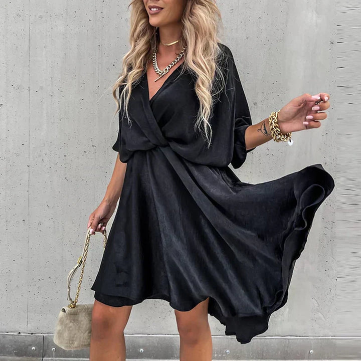 Lennon - Chique zomer minijurk met hoge taille