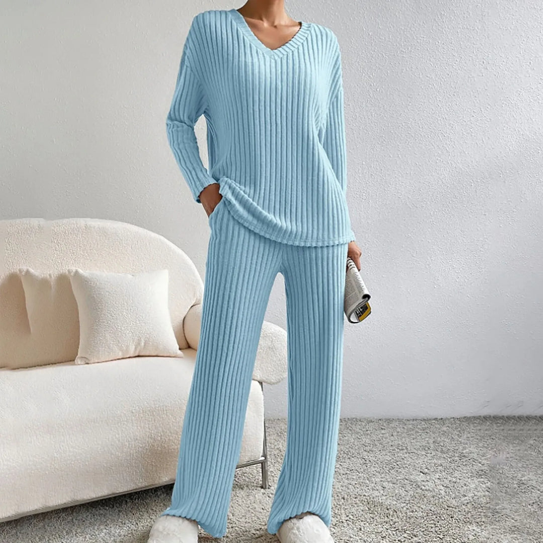 Lucie - Gebreide V-halsset