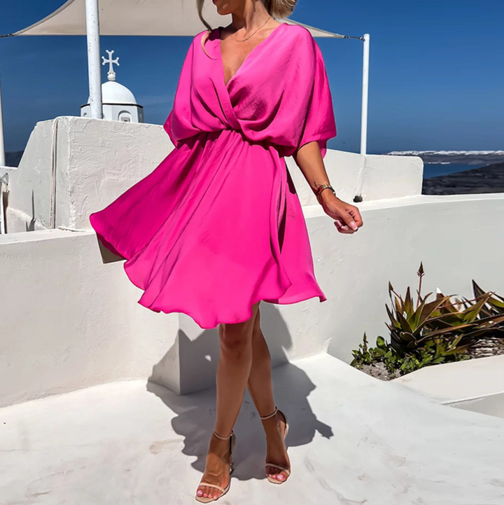 Lennon - Chique zomer minijurk met hoge taille