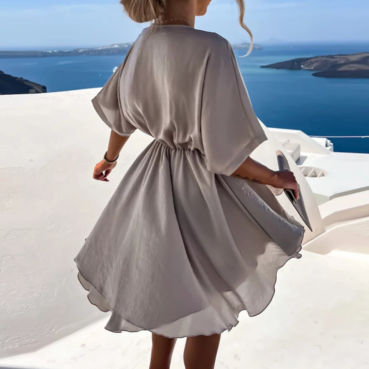 Lennon - Chique zomer minijurk met hoge taille
