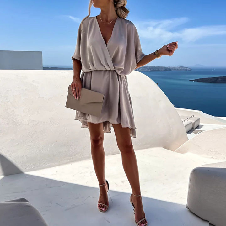 Lennon - Chique zomer minijurk met hoge taille
