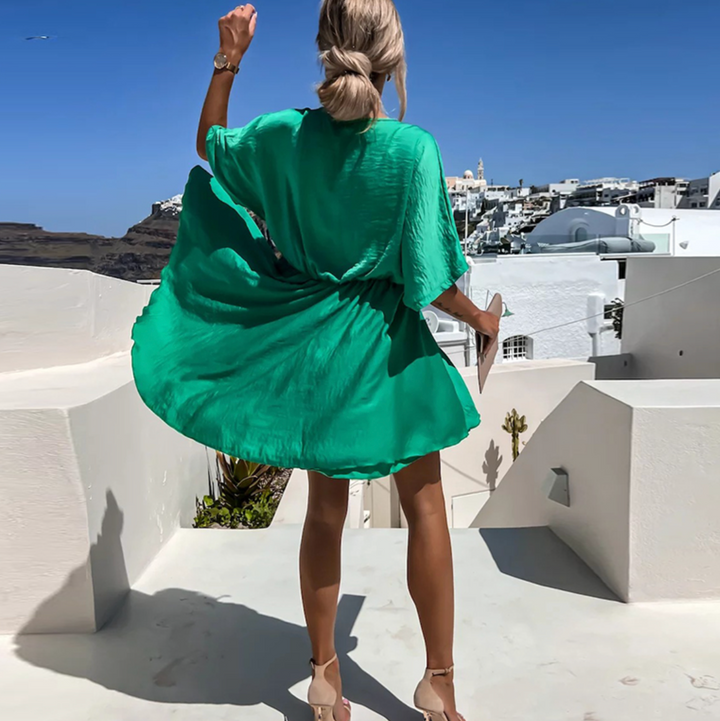 Lennon - Chique zomer minijurk met hoge taille