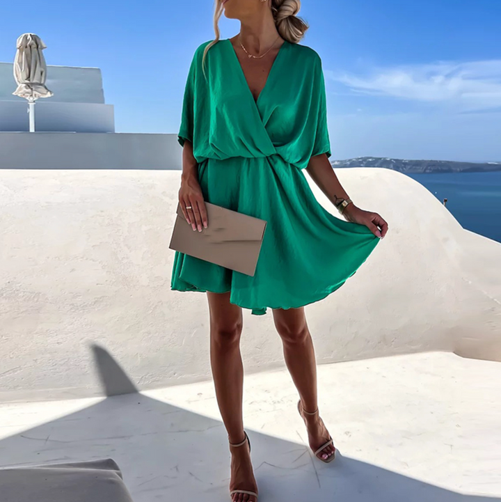 Lennon - Chique zomer minijurk met hoge taille