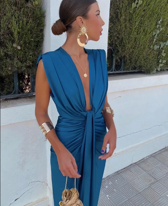 Selena - Vurige draperiejurk