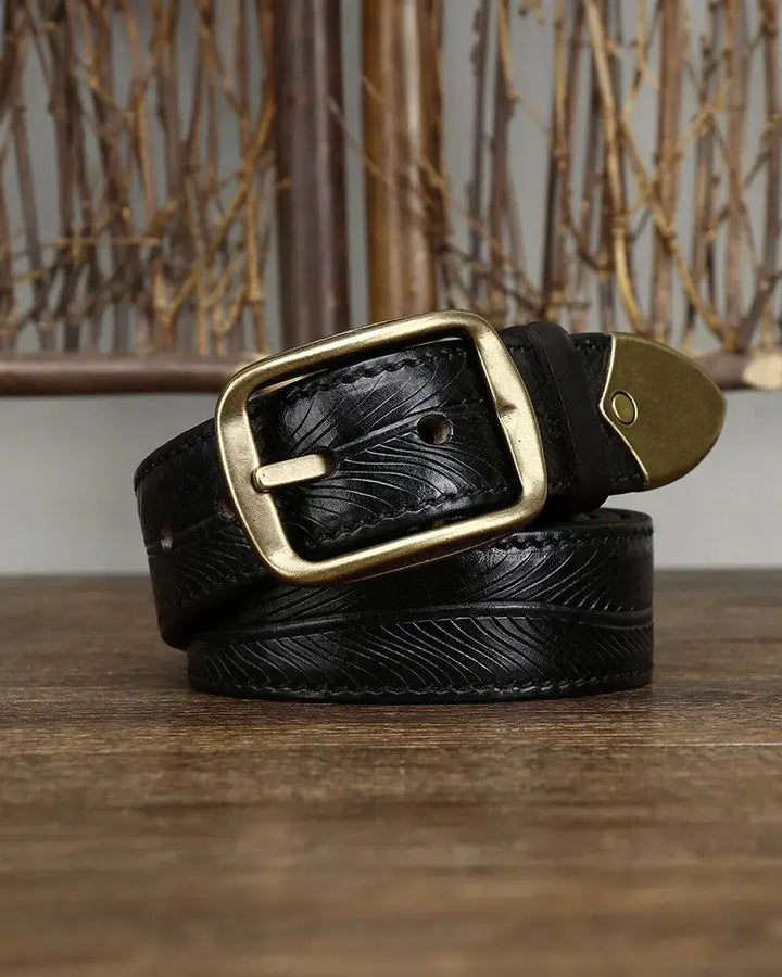 Adam Textured Leather Belt