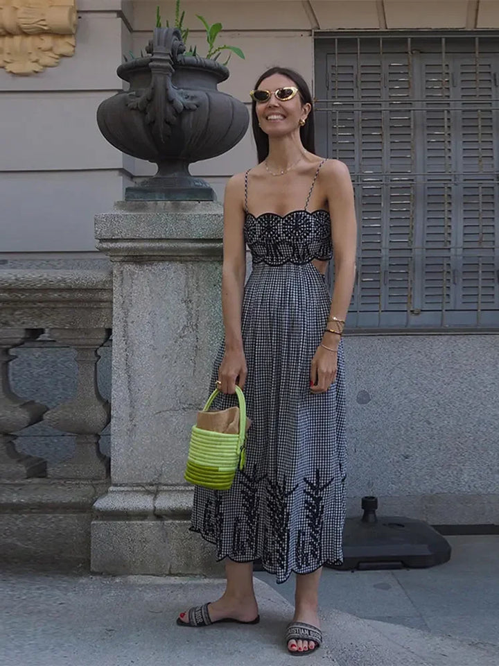 Clara - Chique Gingham-jurk