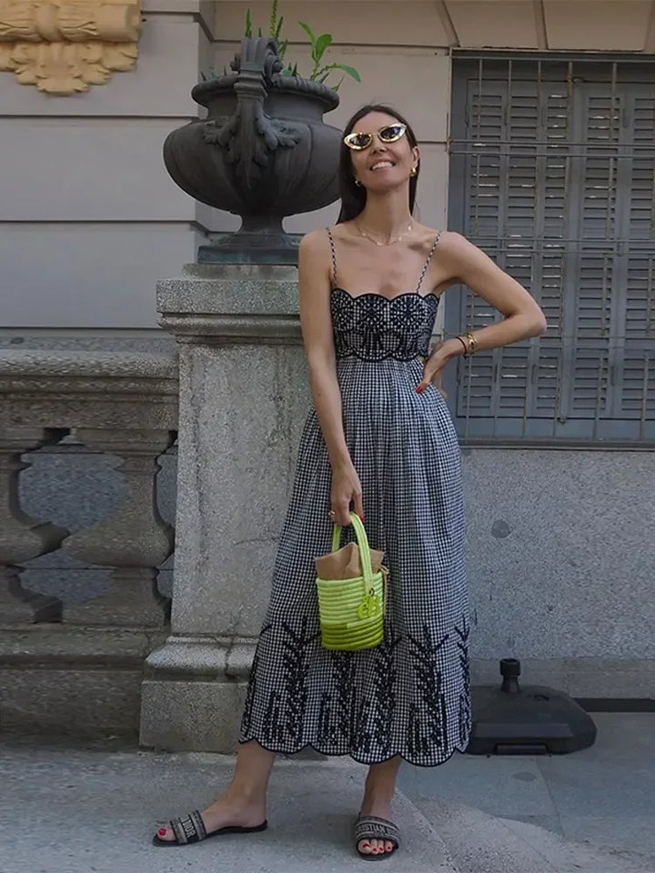 Clara - Chique Gingham-jurk