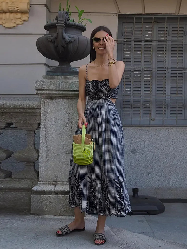 Clara - Chique Gingham-jurk