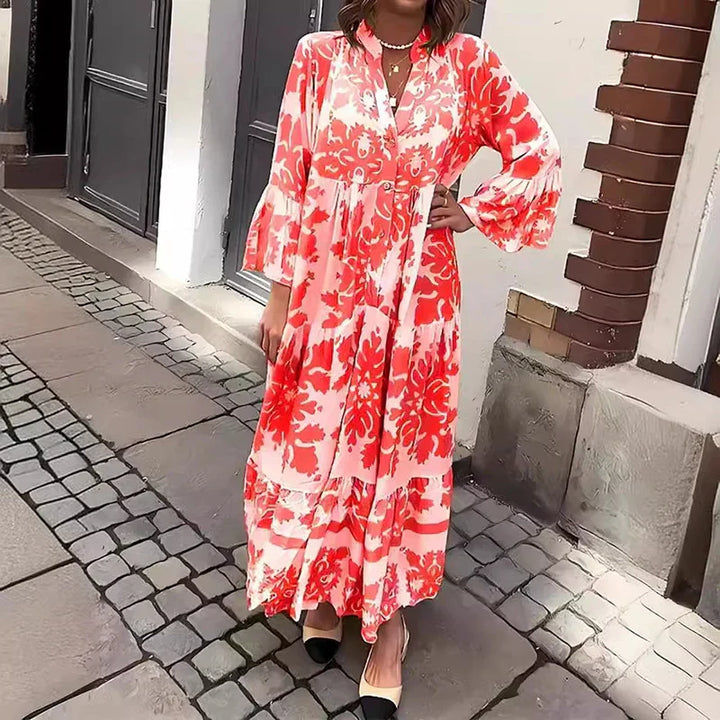 Ophelia - Boho maxi-jurk met wijde mouwen