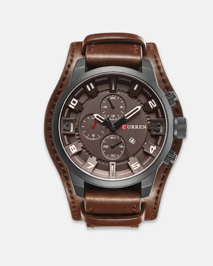 Vanguard Chronograph with Leather Strap