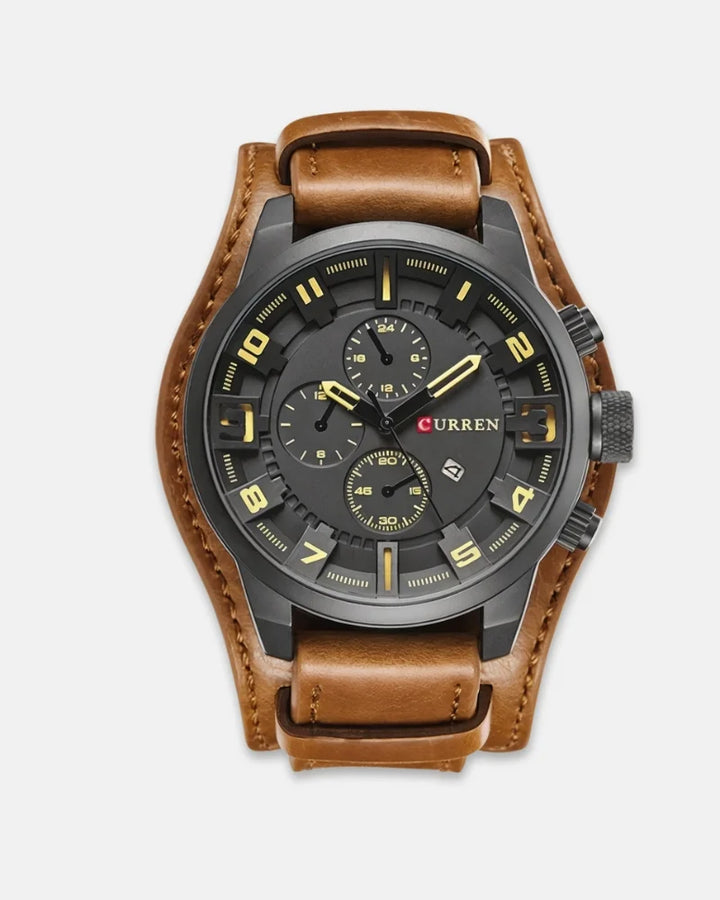 Vanguard Chronograph with Leather Strap