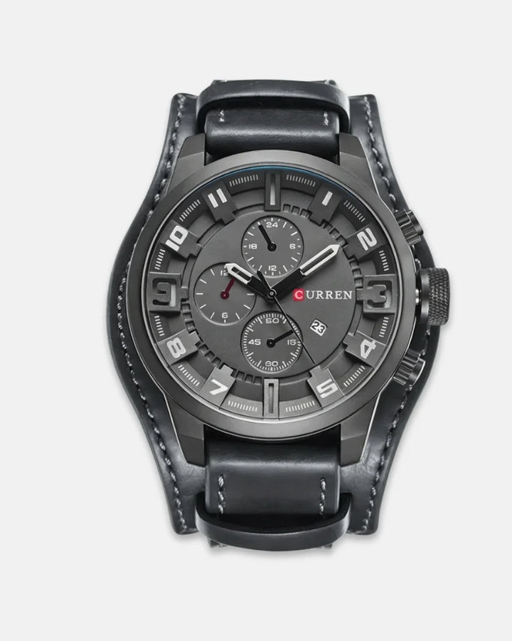 Vanguard Chronograph with Leather Strap