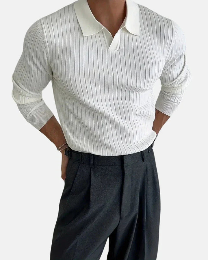 Hampton Côtelé Polo Sweatshirt