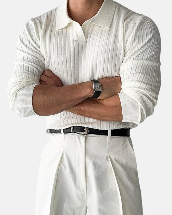Hampton Côtelé Polo Sweatshirt
