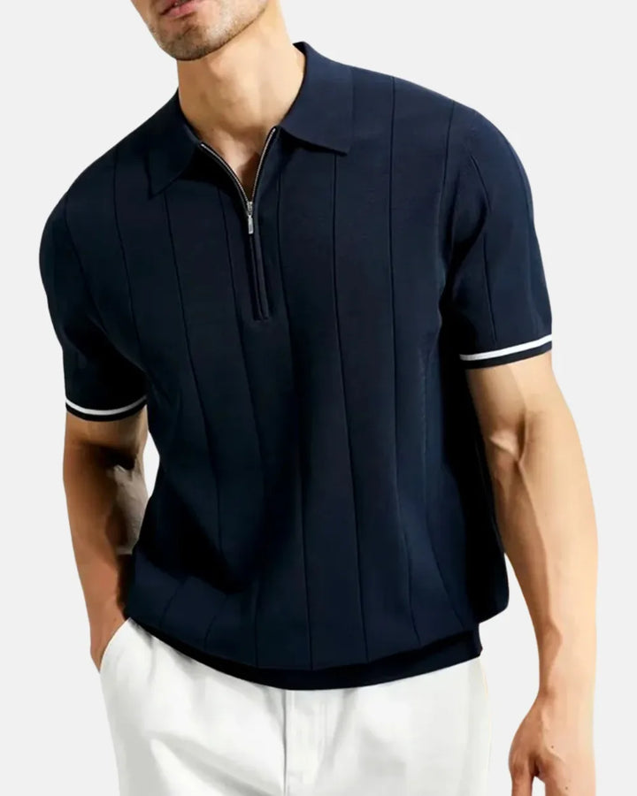 Santino Zip-Up Polo
