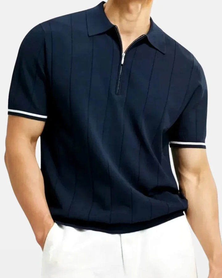 Santino Zip-Up Polo
