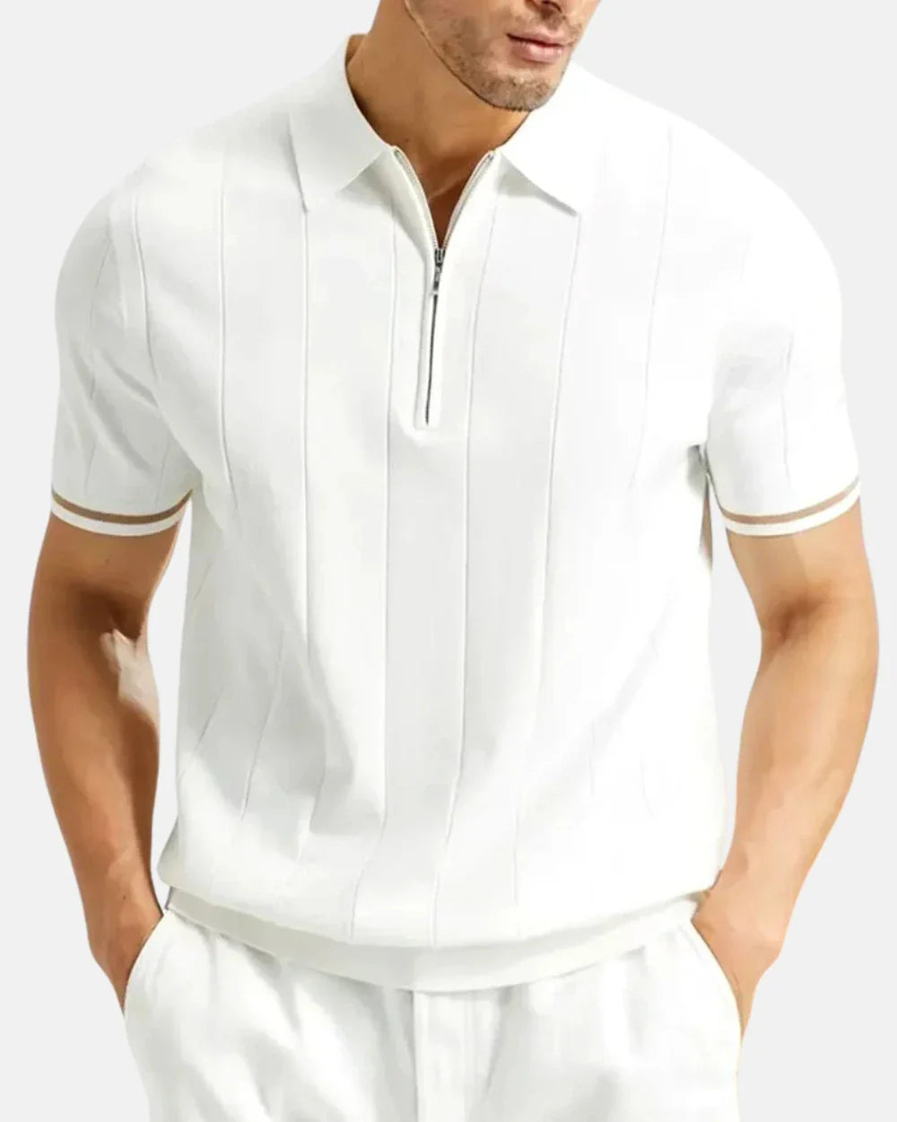 Santino Zip-Up Polo