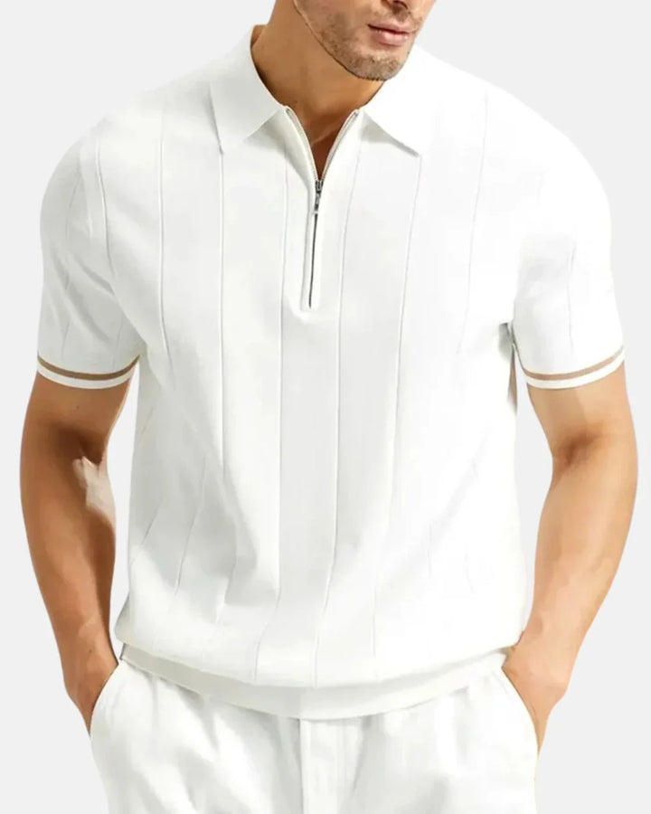 Santino Zip-Up Polo