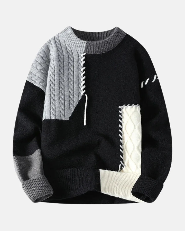 Chic Distressed Knit Sweater