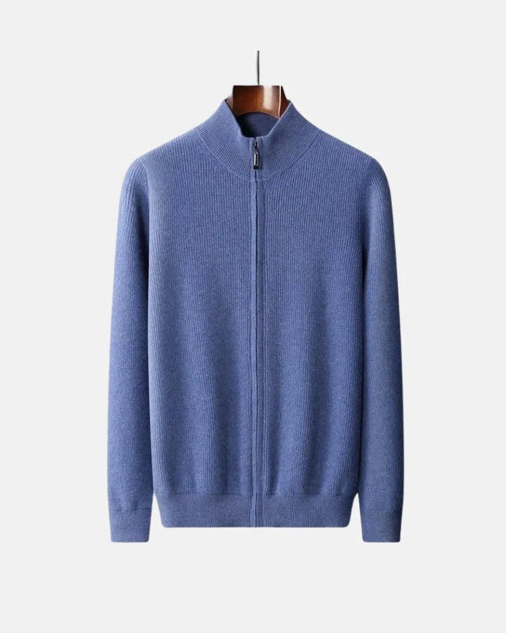 Charles Zip-Up Cashmere Sweater