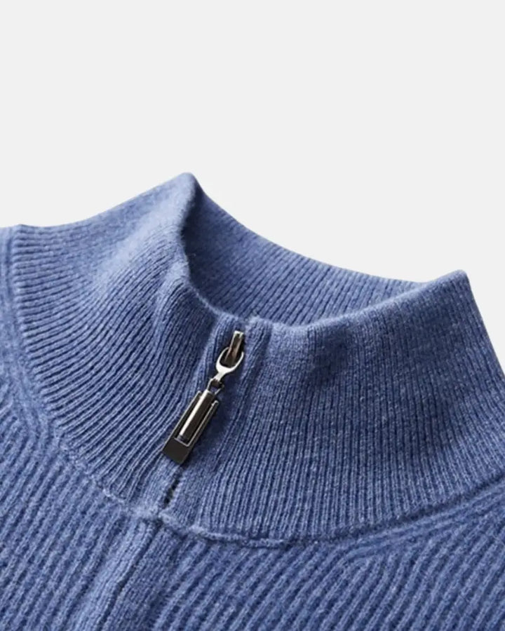 Charles Zip-Up Cashmere Sweater