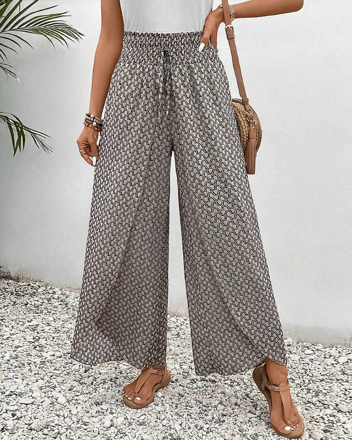 Sahara™ - Relaxte broek met wijde pijpen 