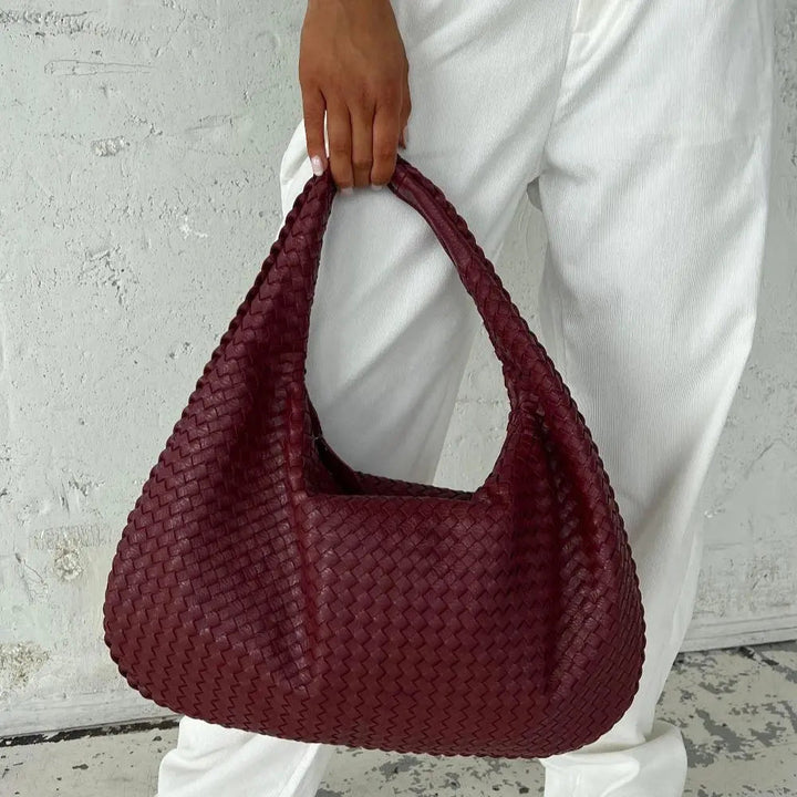 Valentina | Geweven rode tas