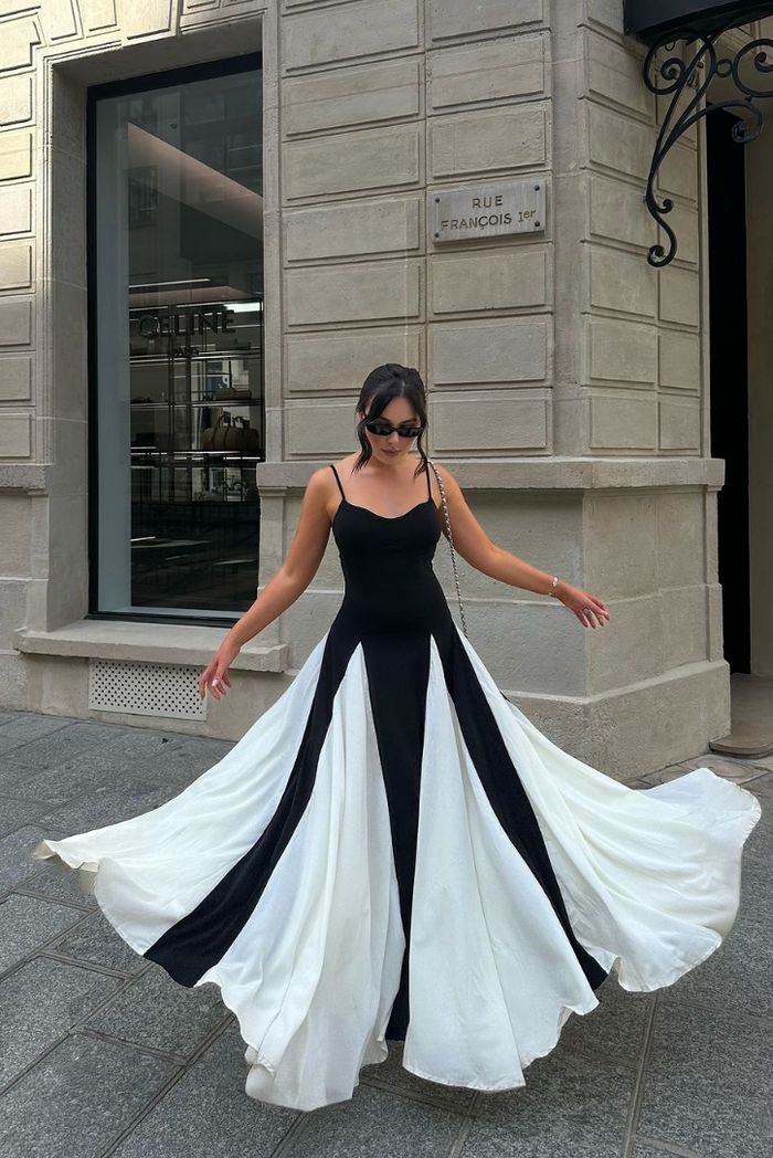 Eliana | Maxi-jurk met panelen