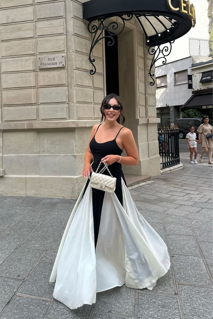Eliana | Maxi-jurk met panelen
