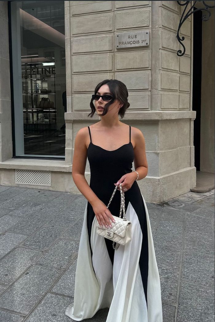 Eliana | Maxi-jurk met panelen