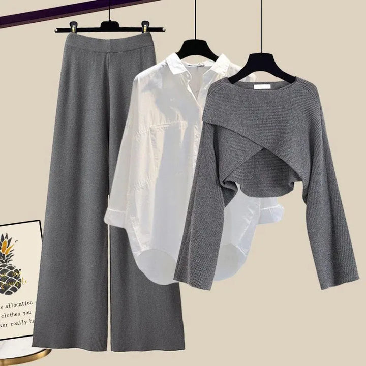 Sandra - Comfortabele driedelige set met lange mouwen