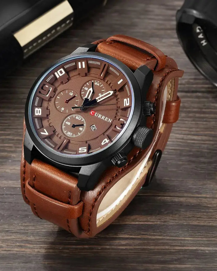 Vanguard Chronograph with Leather Strap