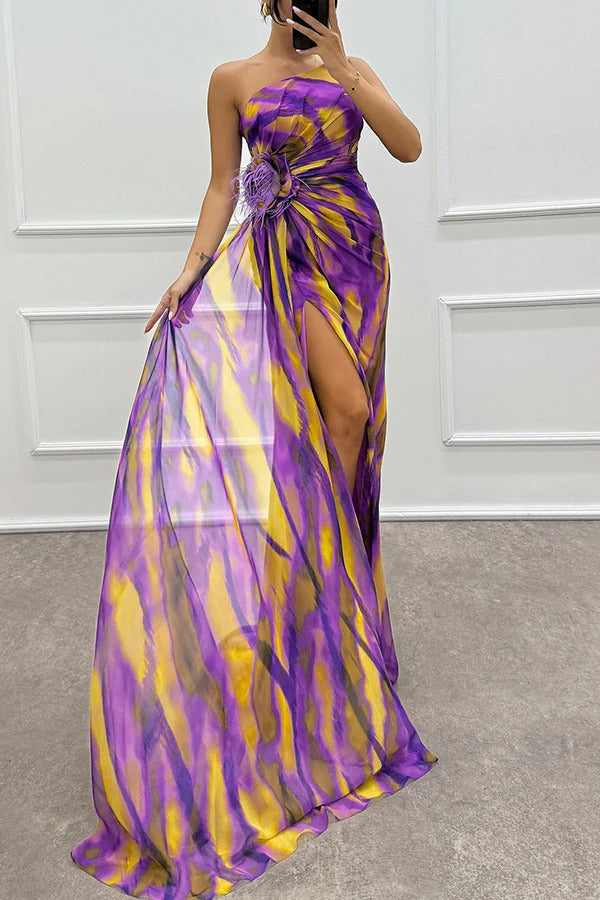 Elena | Levendige maxi-jurk