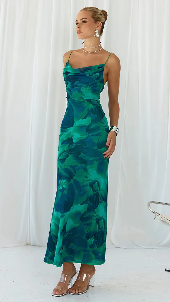 Ainsley - Mouwloze Club Party Bodycon Maxi-jurk