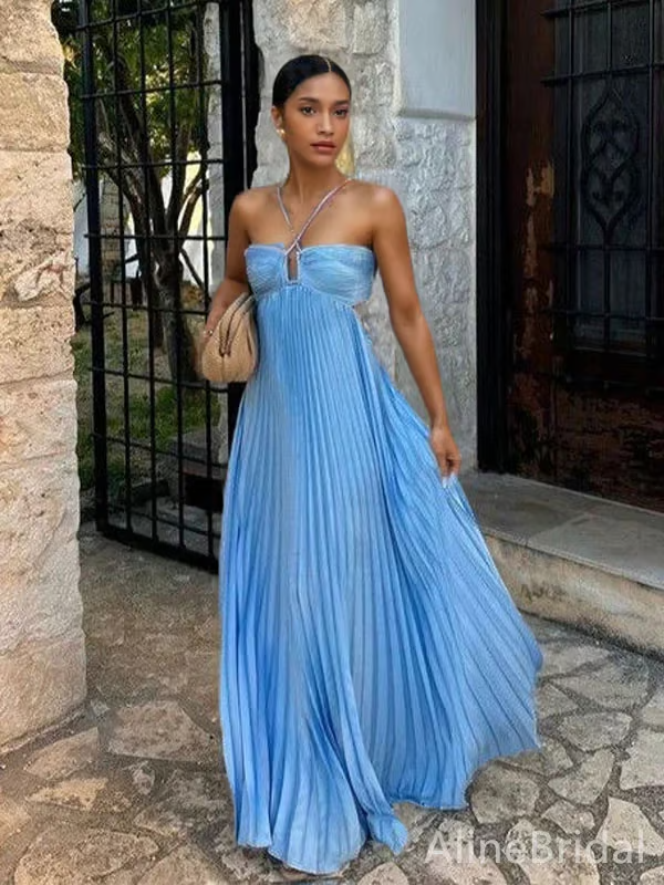 Tansy - Zomer Glow Halter Maxi-jurk