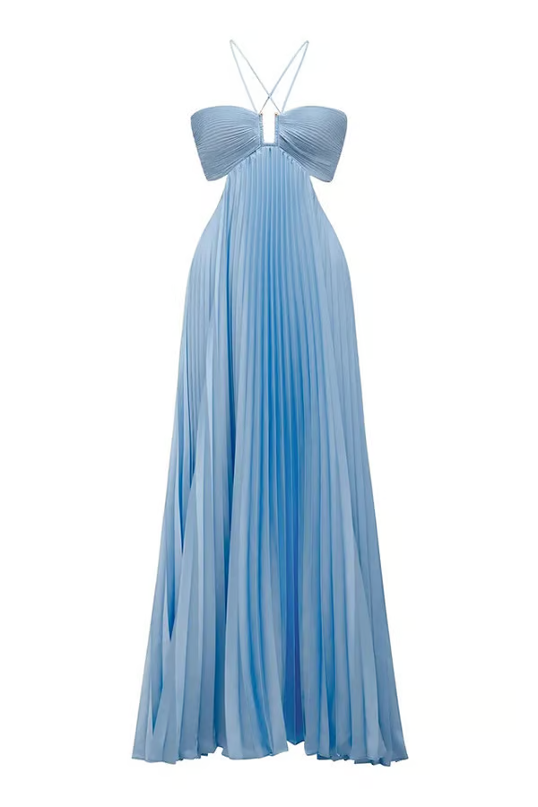 Tansy - Zomer Glow Halter Maxi-jurk