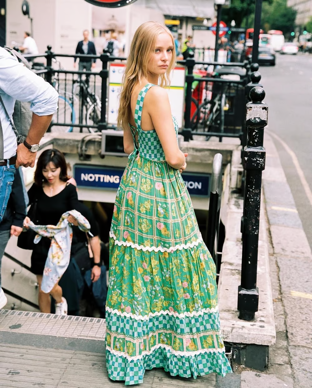 Basil - Sunshine Dreams Boho Maxi-jurk