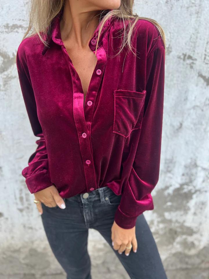 Briar | Elegant Velvet Blouse